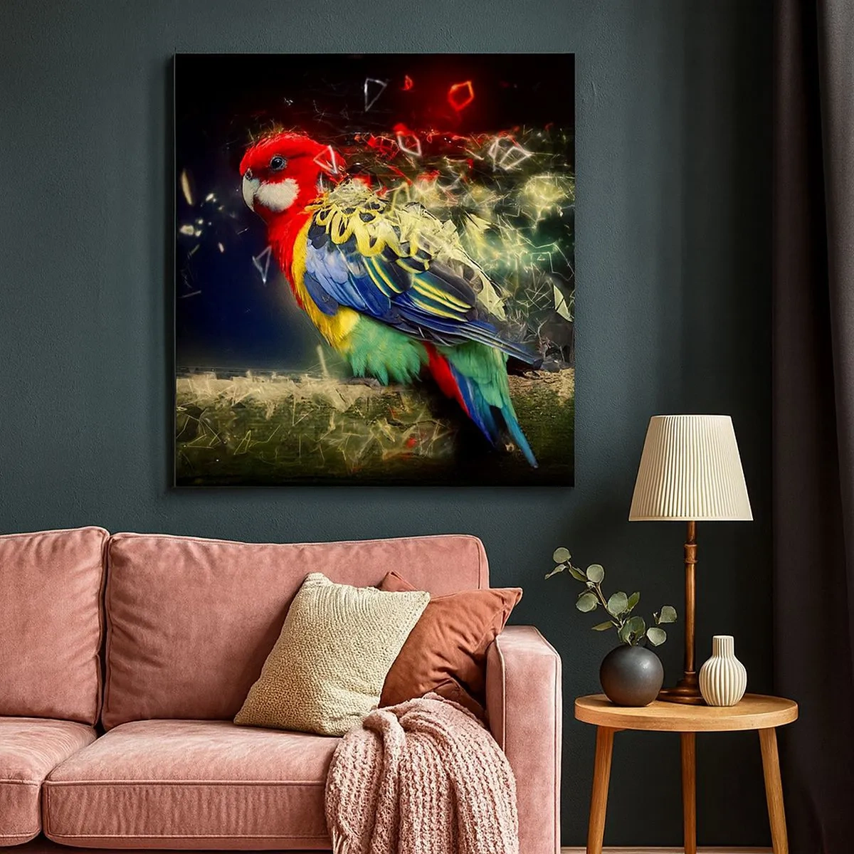 Quadro em tela - O mensageiro do Brilho - 30x30 cm