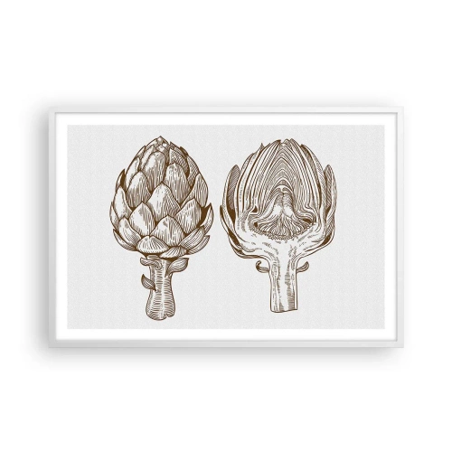 Pôster em moldura branca - Aula de anatomia - 91x61 cm