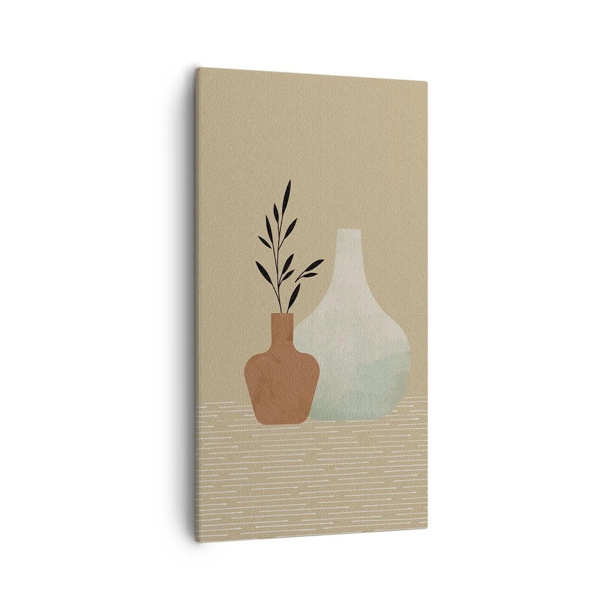 Quadro em tela - O vaso e sua ideia - 55x100 cm