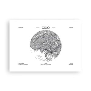 Pôster - Anatomia de Oslo - 70x50 cm