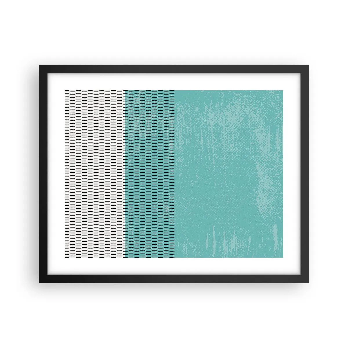 Pôster com moldura preta - Composição equilibrada - 50x40 cm