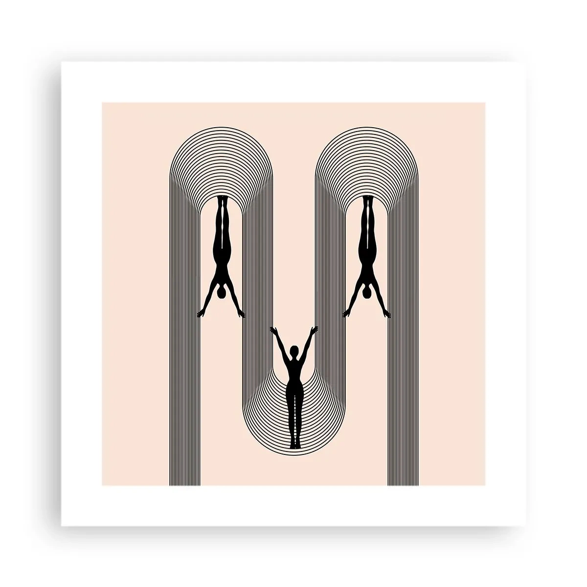 Pôster - De cabeça para baixo - 40x40 cm