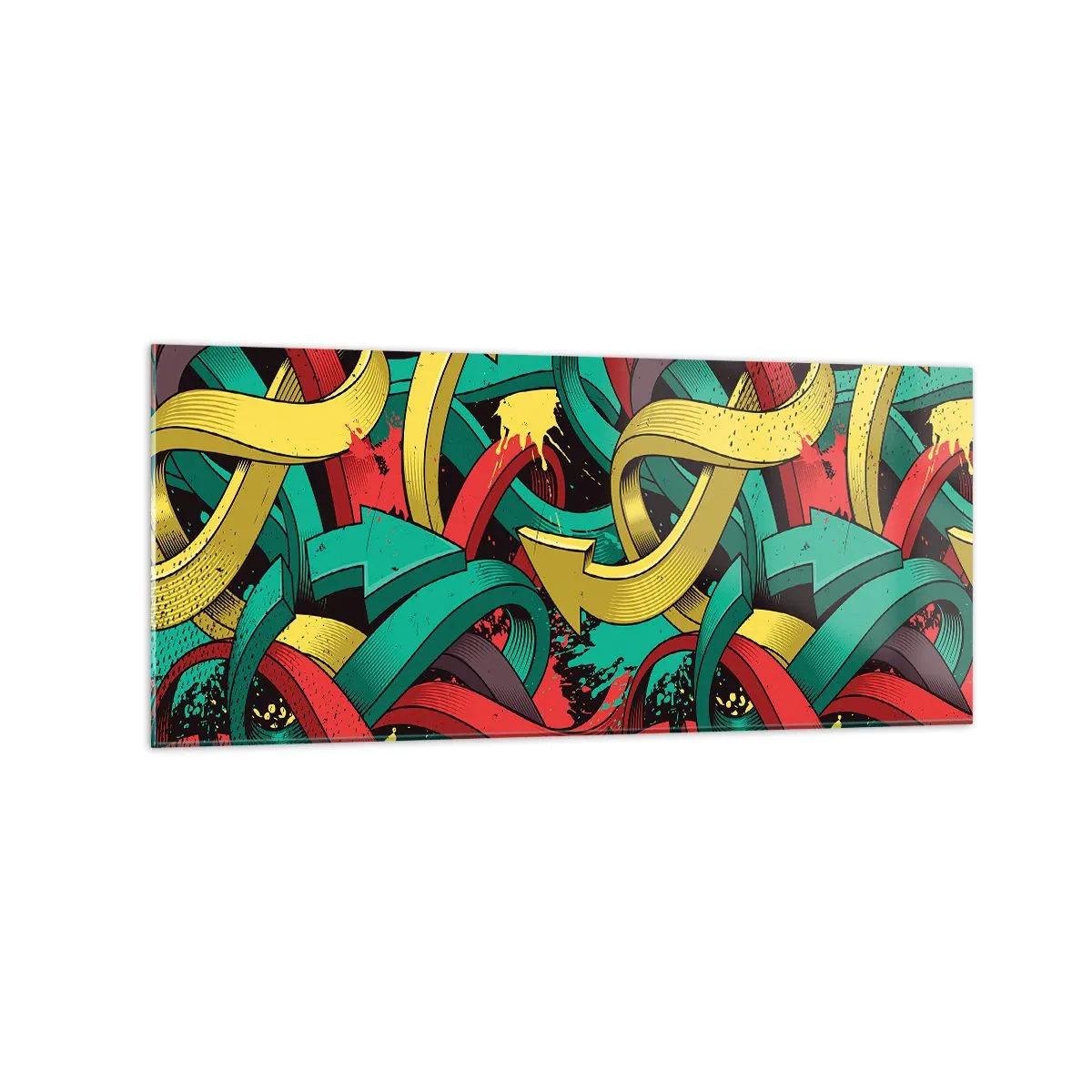 Quadro em vidro - Qual o caminho para o destino? - 120x50 cm