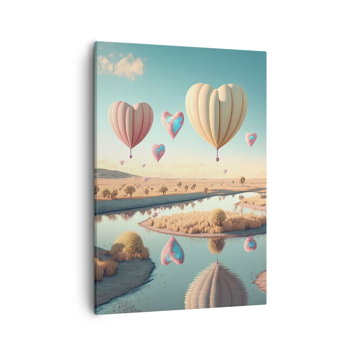 Quadro em tela - O amor permite se reerguer - 50x70 cm