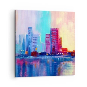 Quadro em tela - Banhada em cores - 50x50 cm