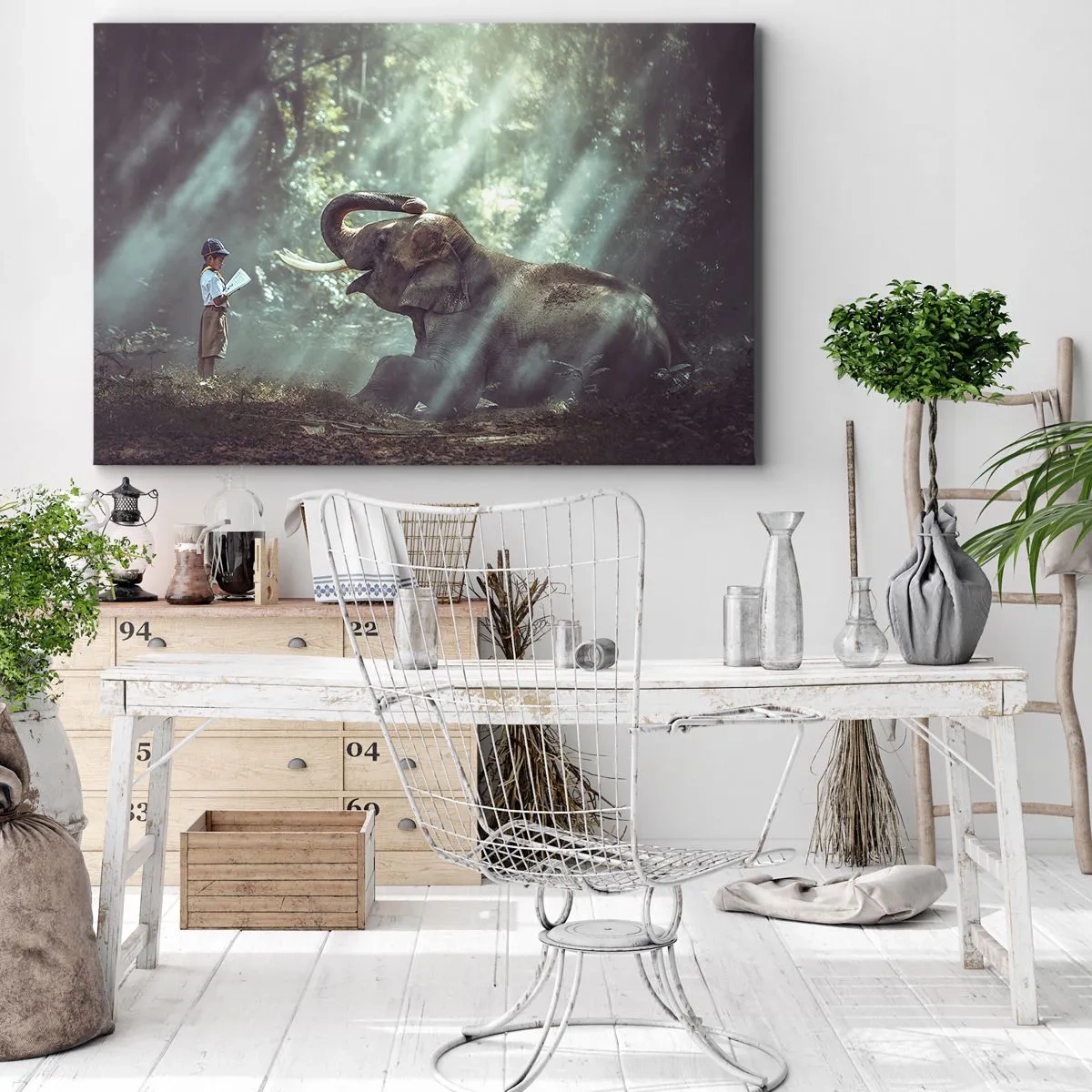Quadro em tela - Ouça isto... - 120x80 cm