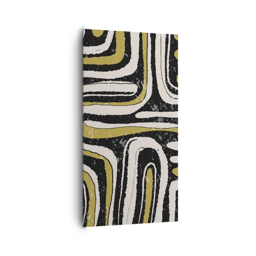 Quadro em tela - Composição: estradas e becos - 65x120 cm