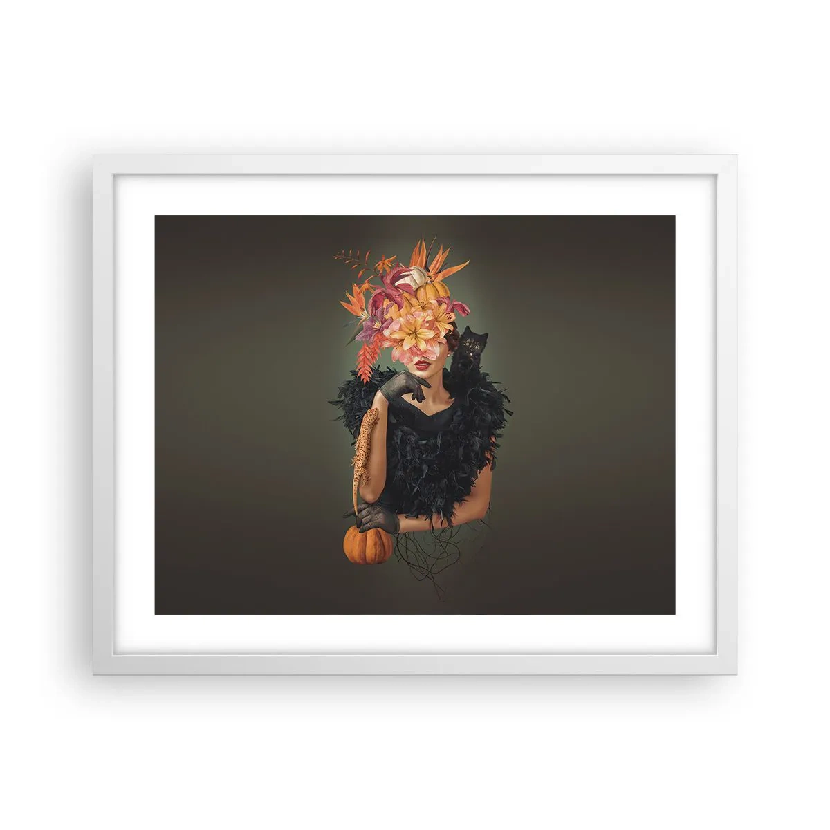 Pôster em moldura branca - O feitiço da bruxa - 50x40 cm