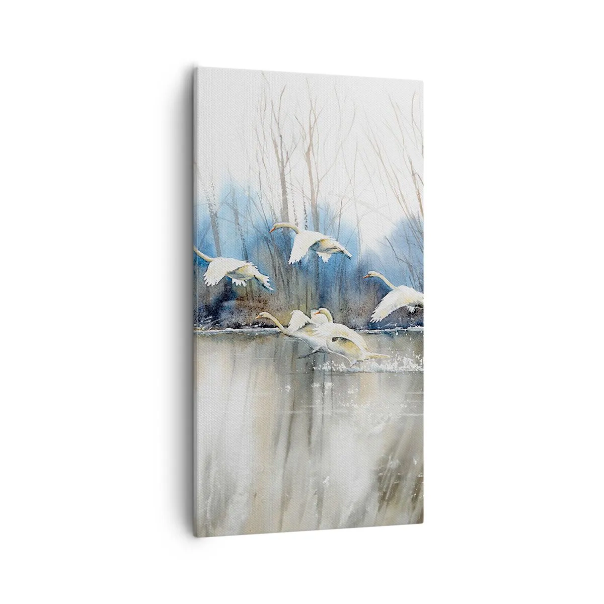 Quadro em tela - Como no conto de fadas sobre cisnes selvagens - 55x100 cm