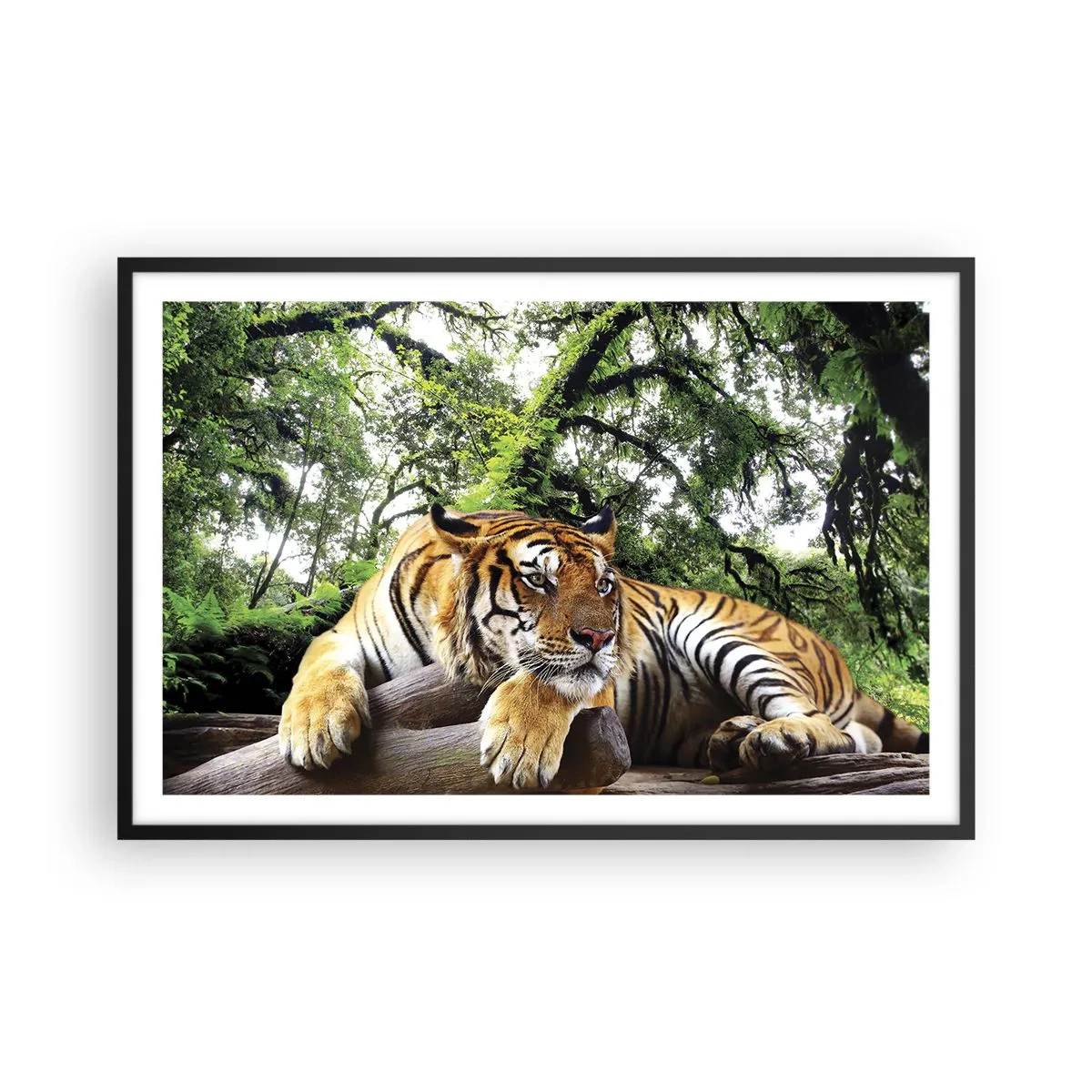 Pôster com moldura preta - Com os melhores cumprimentos - 91x61 cm