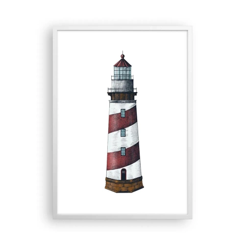 Pôster em moldura branca - Sempre em guarda - 50x70 cm