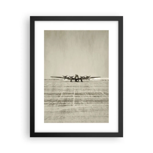 Pôster com moldura preta - Pronto como sempre  - 30x40 cm