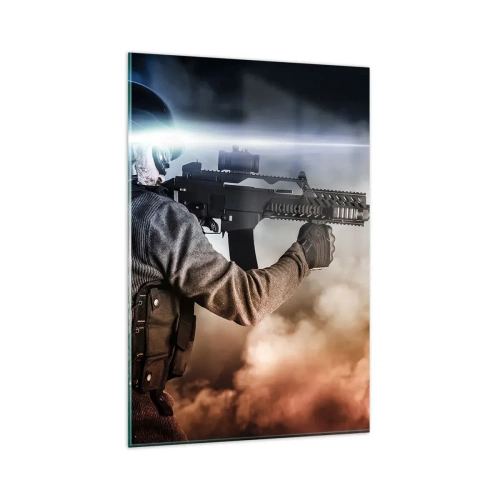 Quadro em vidro - Simplesmente um herói - 80x120 cm