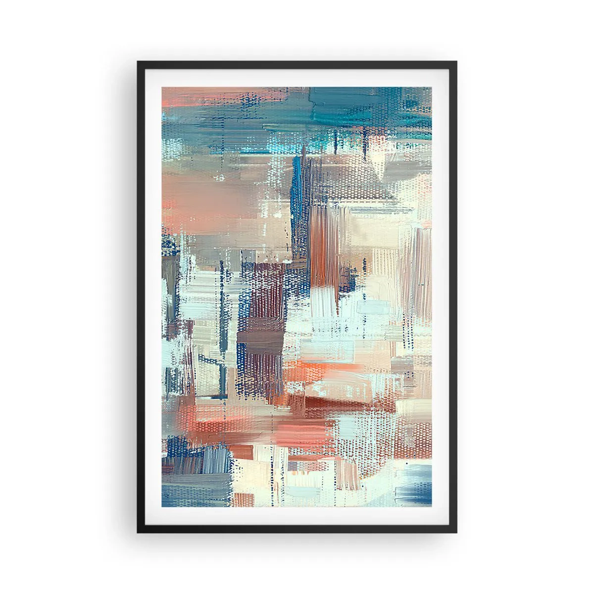 Pôster com moldura preta - Alcance a luz - 61x91 cm