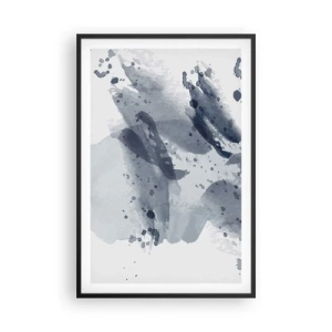 Pôster com moldura preta - Um estudo da natureza da água - 61x91 cm