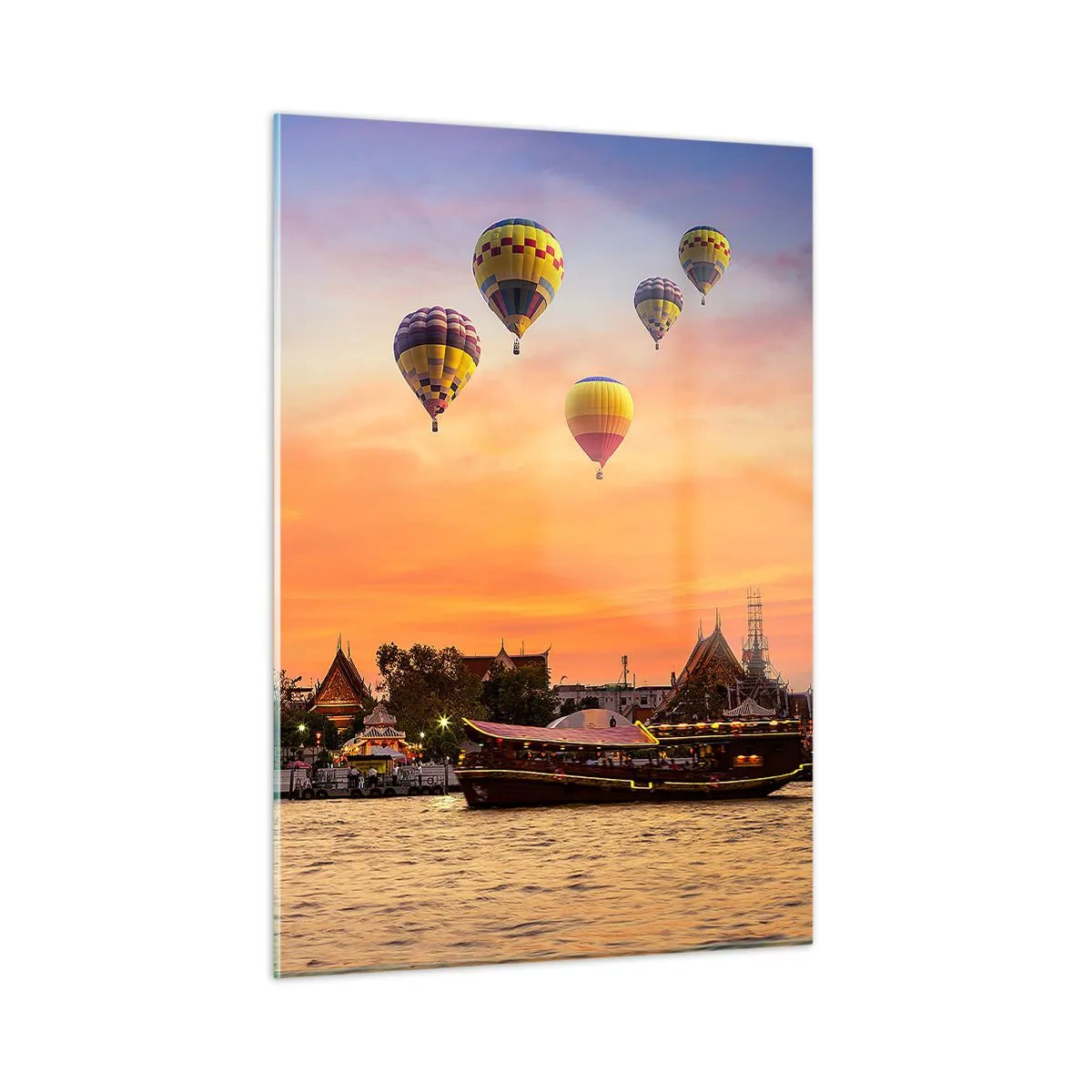 Quadro em vidro - É aqui que nascem os contos de fadas - 50x70 cm