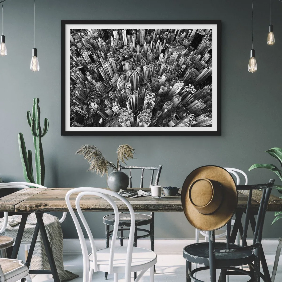 Pôster com moldura preta - Ainda mais alto e mais alto - 100x70 cm