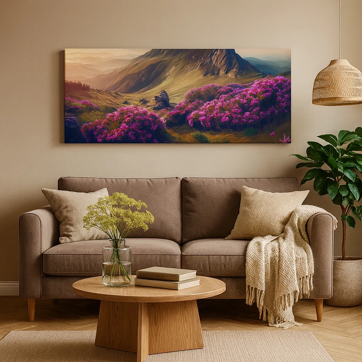 Quadro em tela - Verão nas montanhas - 30x30 cm