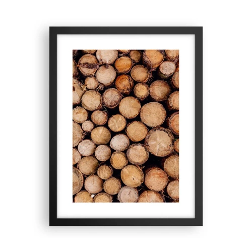 Pôster com moldura preta - Um novo começo - 30x40 cm