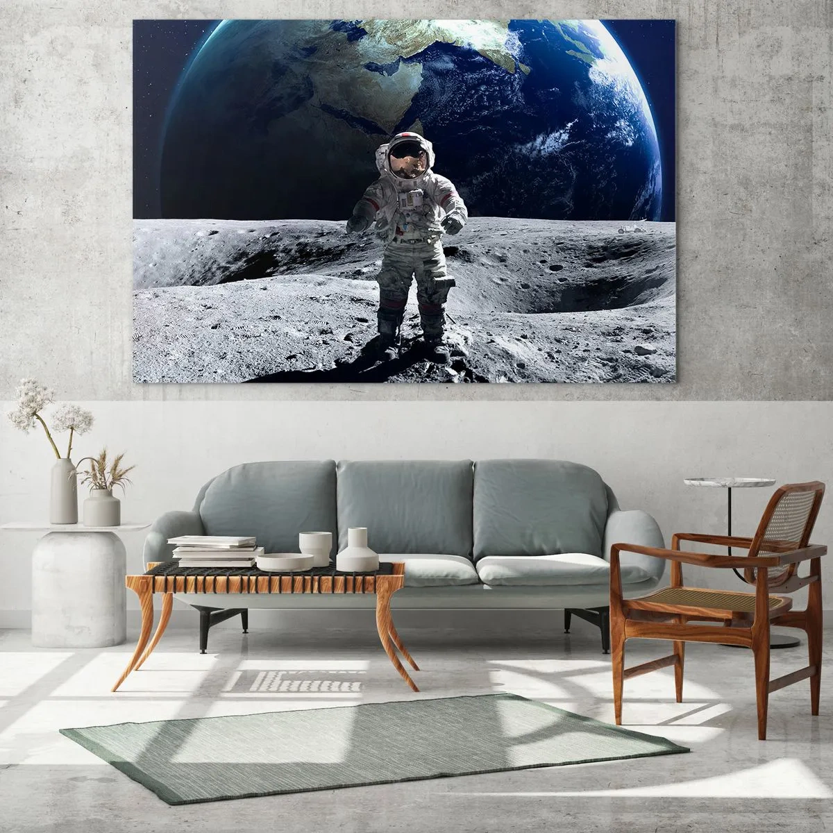 Quadro em vidro - Saudações da Lua - 120x80 cm