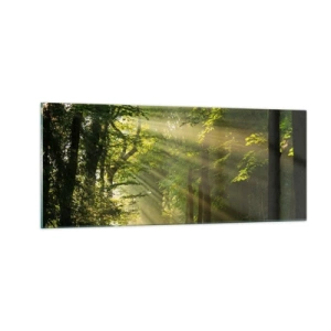 Quadro em vidro - Momento florestal - 100x40 cm