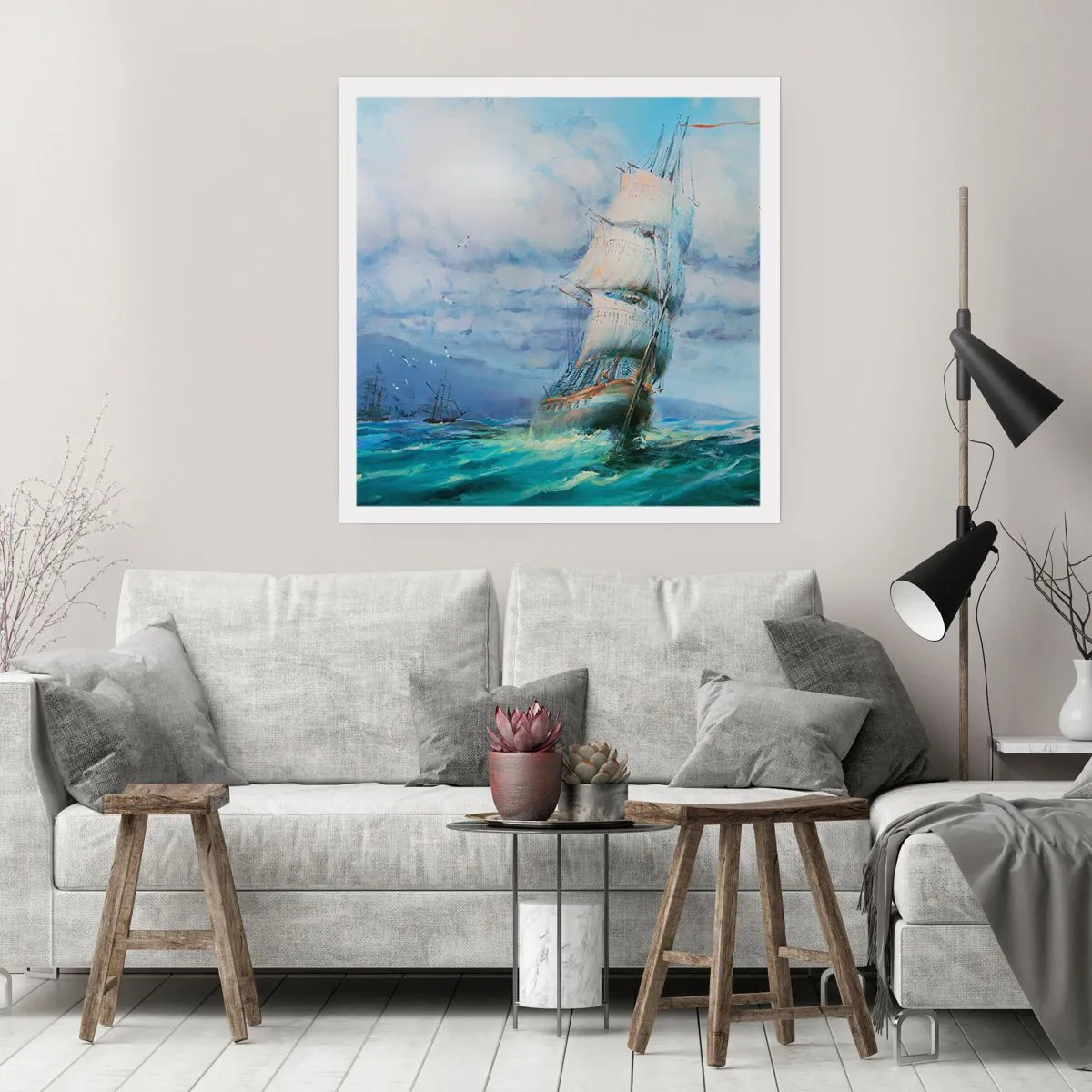 Pôster - Bons ventos - 40x40 cm