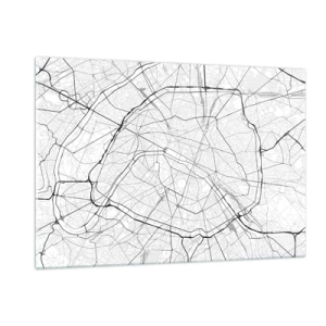 Quadro em vidro - Flor de Paris - 120x80 cm