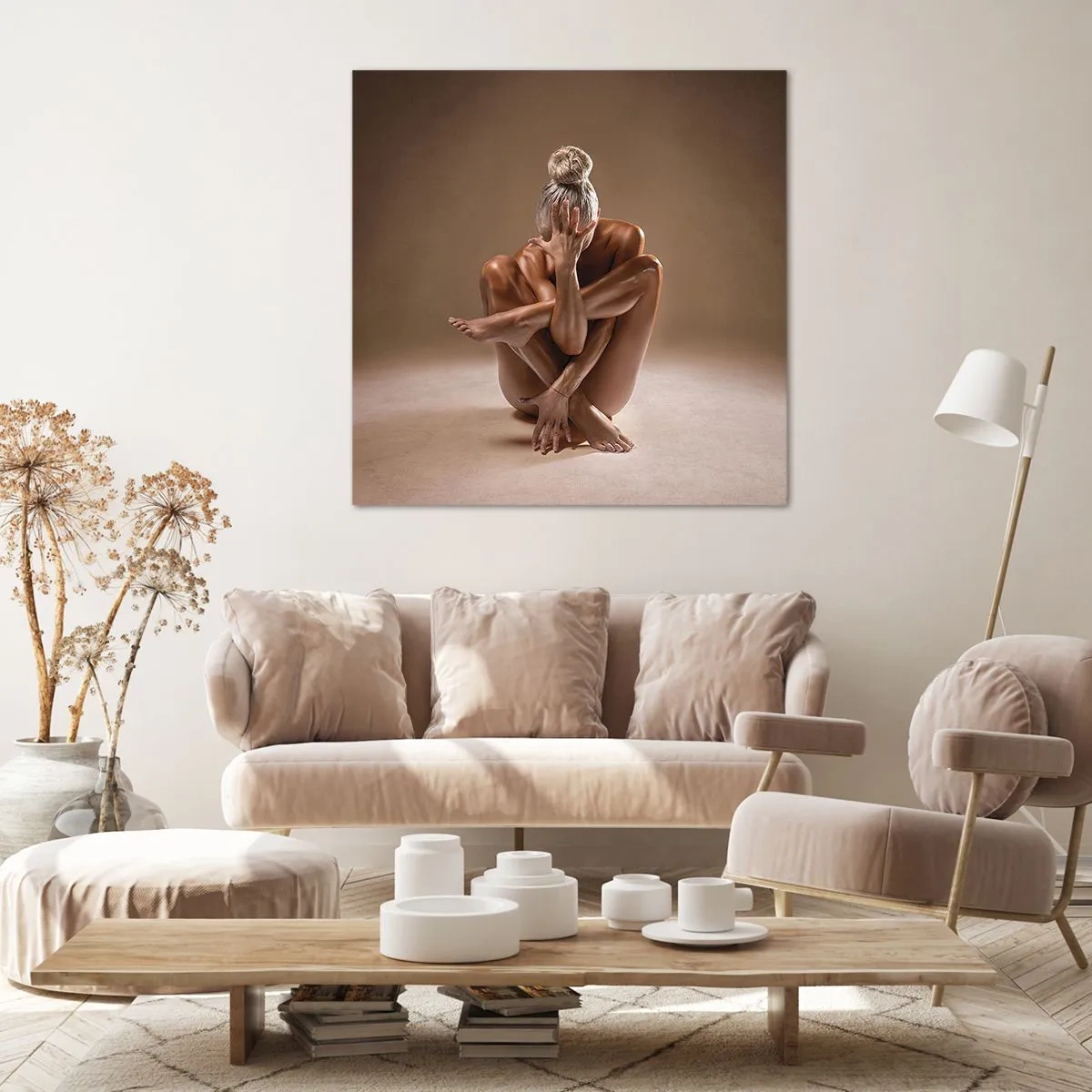 Quadro em tela - Unidade de corpo e alma - 70x70 cm