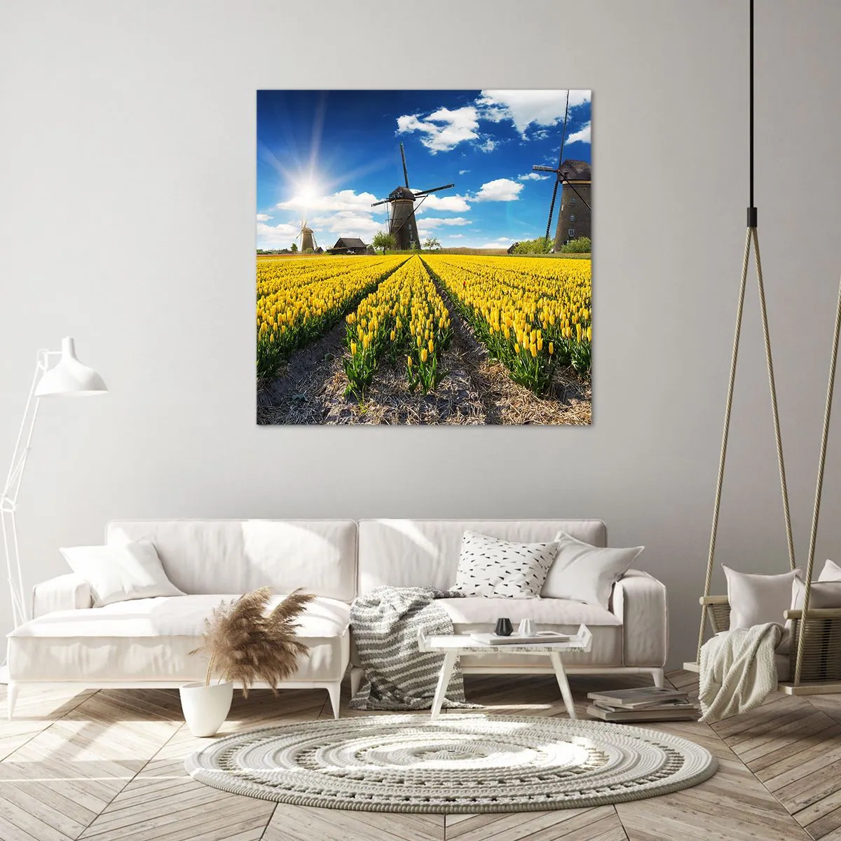 Quadro em tela - Nada mais holandês do que isso - 40x40 cm