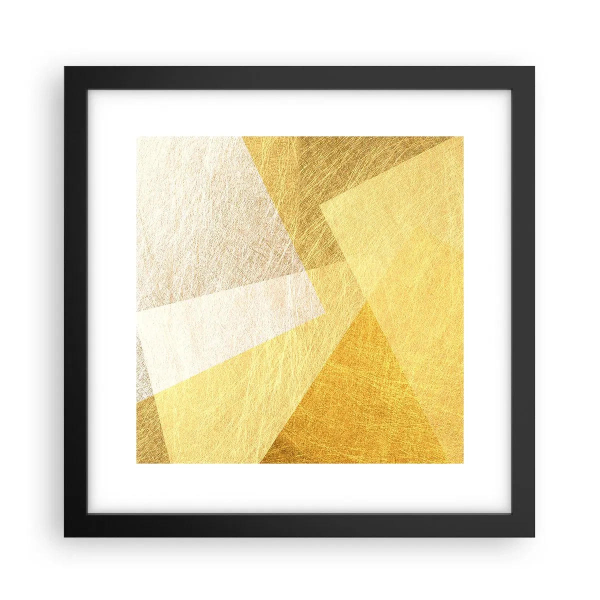 Pôster com moldura preta - Clima geométrico - 30x30 cm