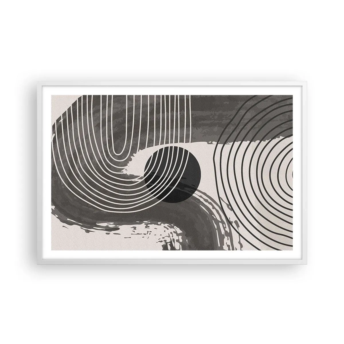 Pôster em moldura branca - O oval vence - 91x61 cm