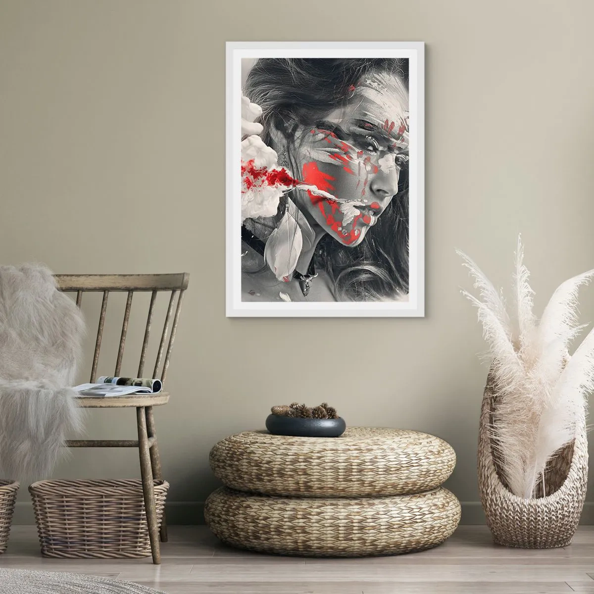 Pôster em moldura branca - Nos fumos do absurdo - 40x50 cm