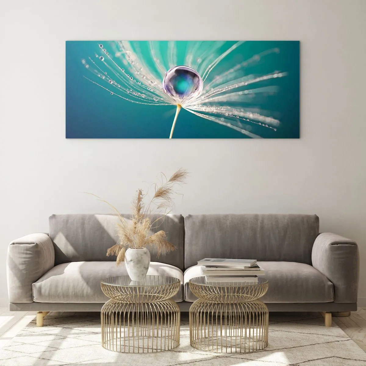 Quadro em vidro - Momento místico - 100x40 cm