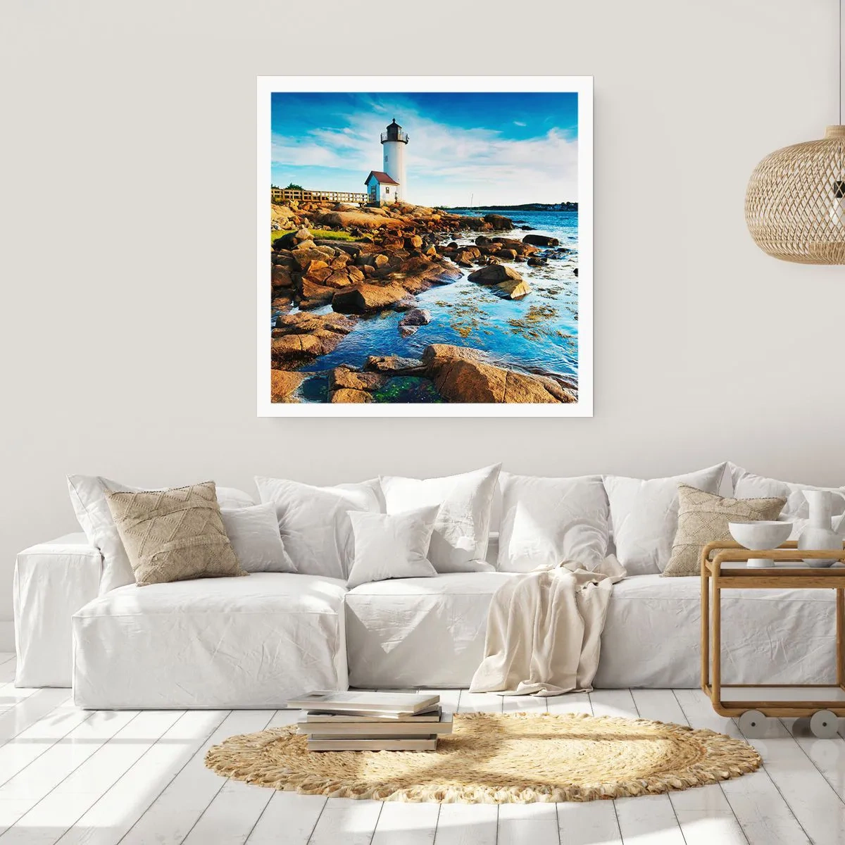 Pôster - Voltem bem, estou à espera - 50x50 cm