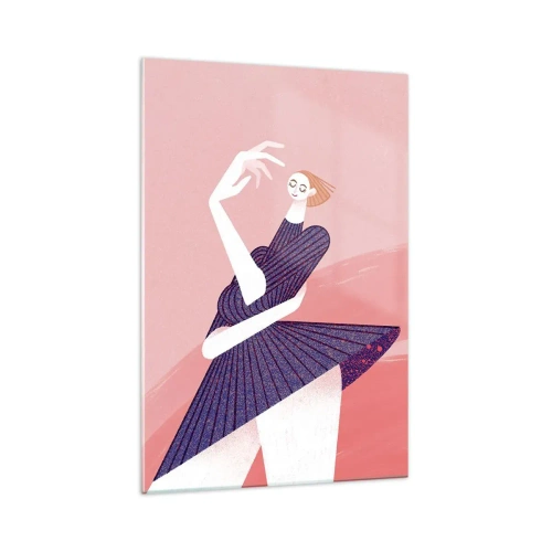 Quadro em vidro - Cada passo é um cinto de dança - 70x100 cm