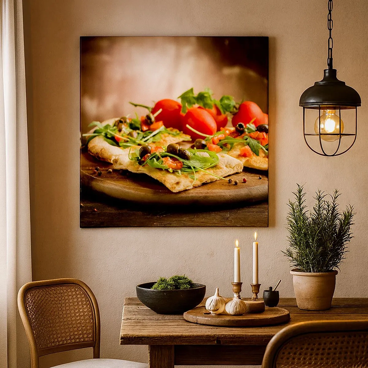 Quadro em tela - Direto do forno e do jardim - 30x30 cm