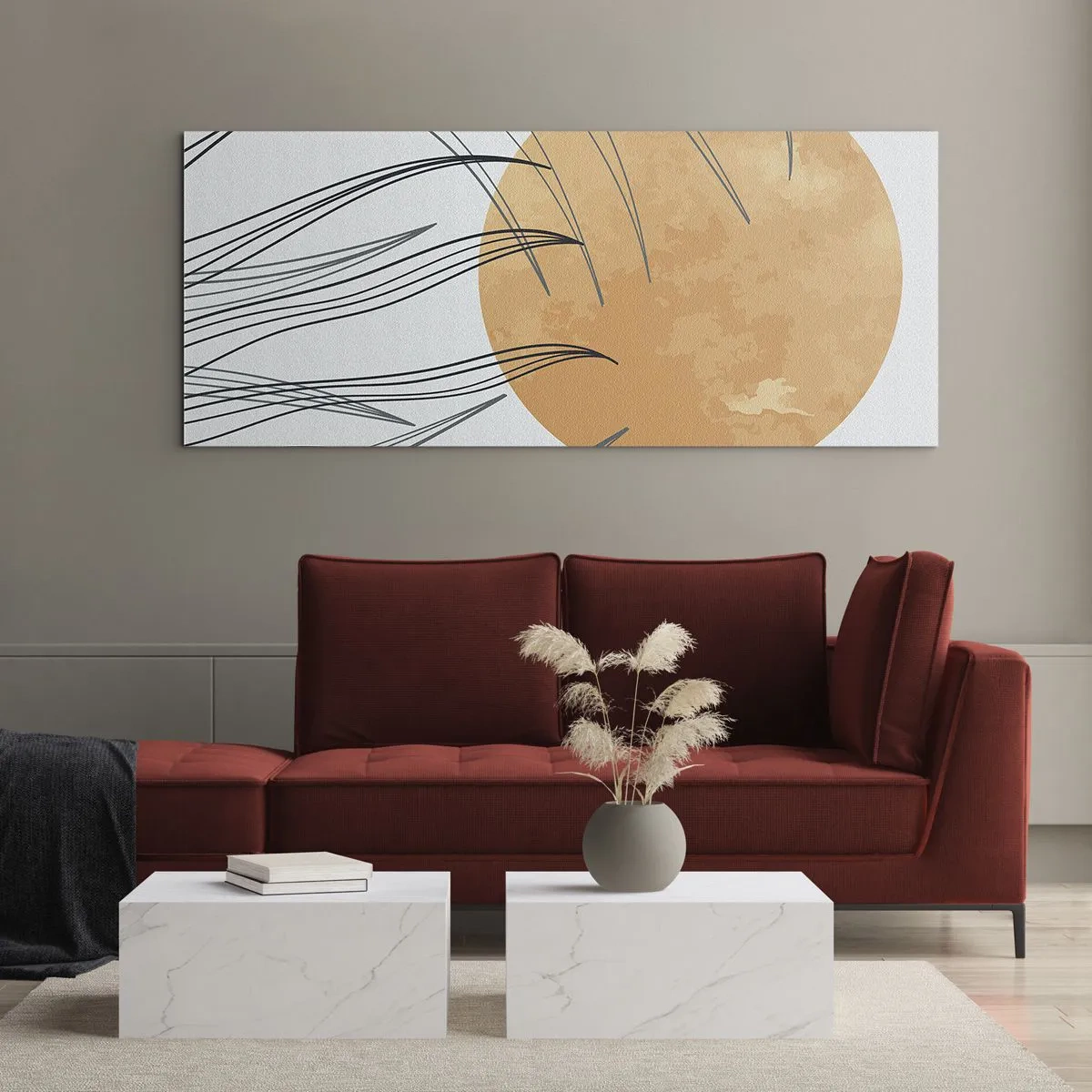 Quadro em vidro - Sempre em direção ao sol - 100x40 cm