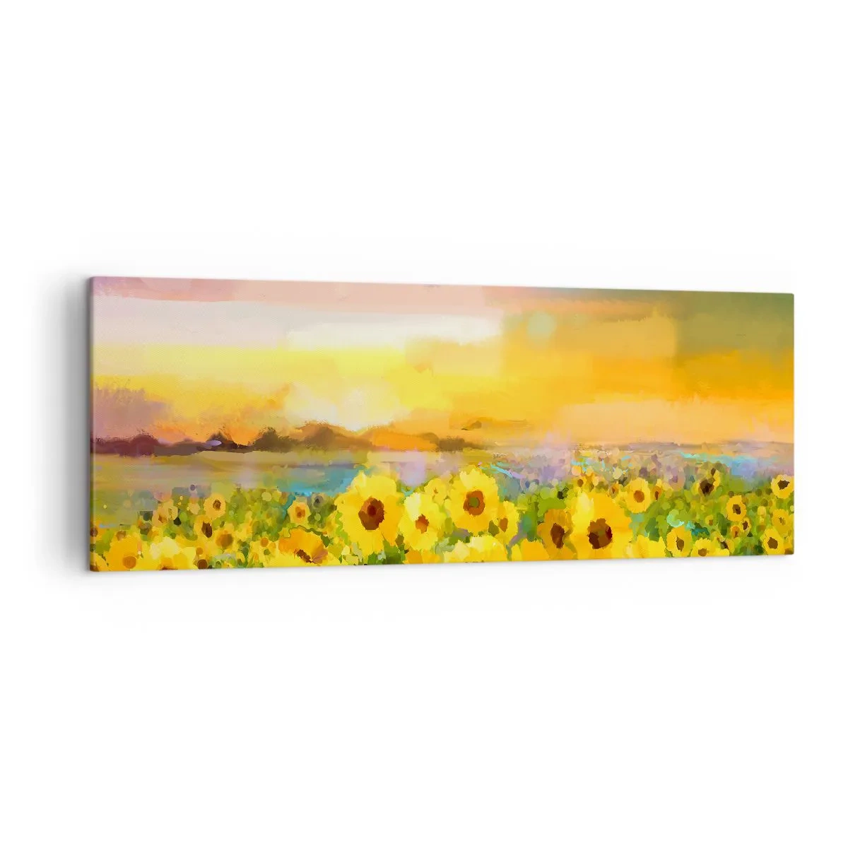 Quadro em tela - O próprio sol desceu à terra - 140x50 cm