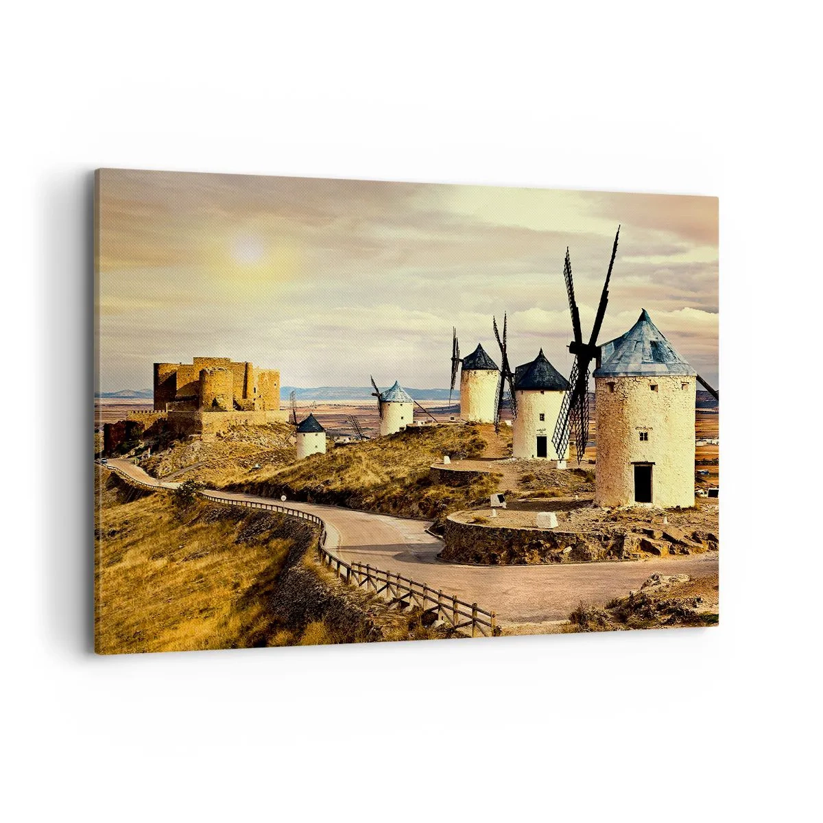 Quadro em tela - Dom Quixote está prestes a aparecer - 120x80 cm
