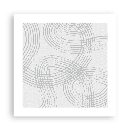 Pôster - Não existe caminho reto - 40x40 cm