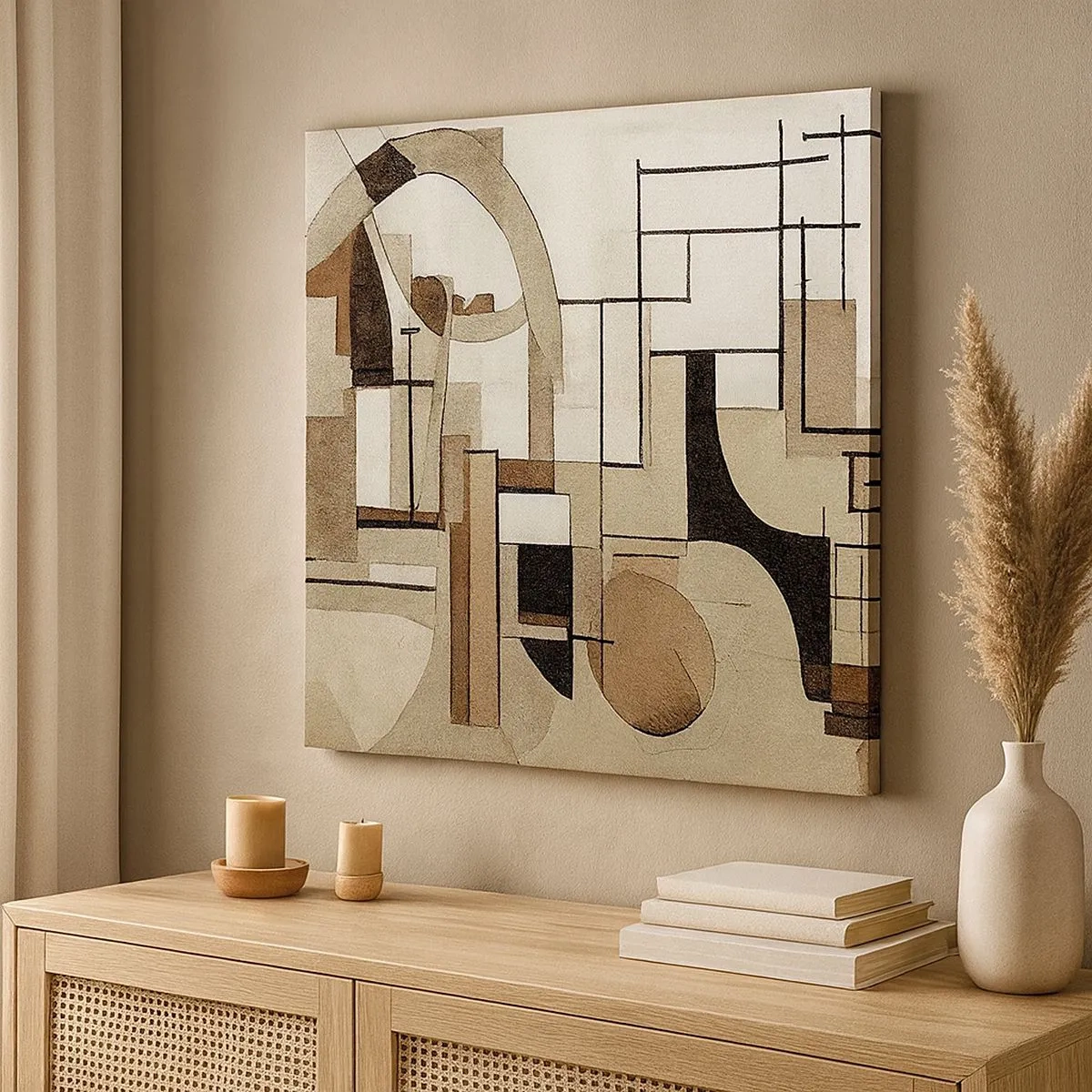 Quadro em tela - Paisagem urbana 2.0 - 30x30 cm