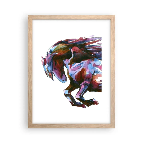 Pôster com moldura de carvalho claro - Em êxtase - 30x40 cm