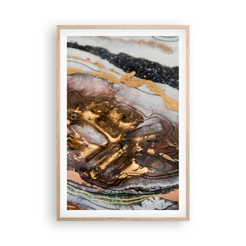 Pôster com moldura de carvalho claro - O elemento terra - 61x91 cm