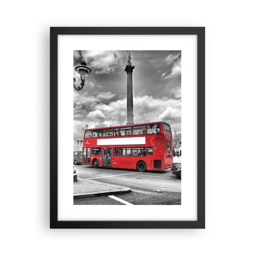 Pôster com moldura preta - A verdadeira corrente sanguínea da cidade - 30x40 cm