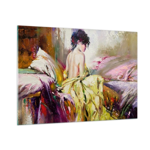 Quadro em vidro - Entre a boca e a borda do copo - 100x70 cm