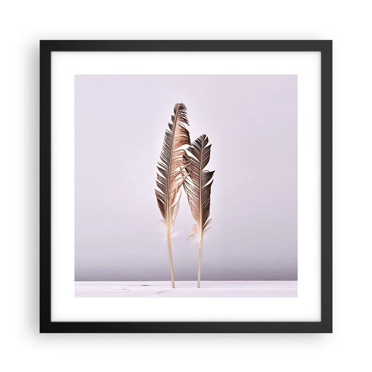 Pôster com moldura preta - Contra o nada - 40x40 cm