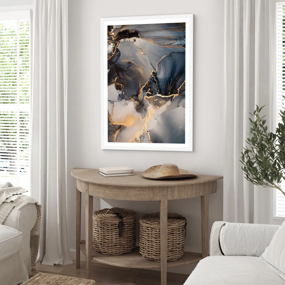 Pôster em moldura branca - A vida da pedra - 50x70 cm