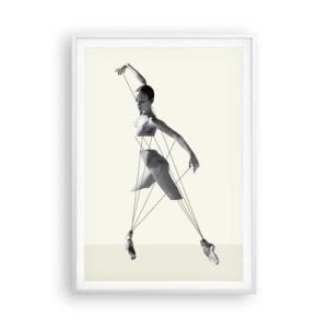 Pôster em moldura branca - No teatro do mundo - 70x100 cm