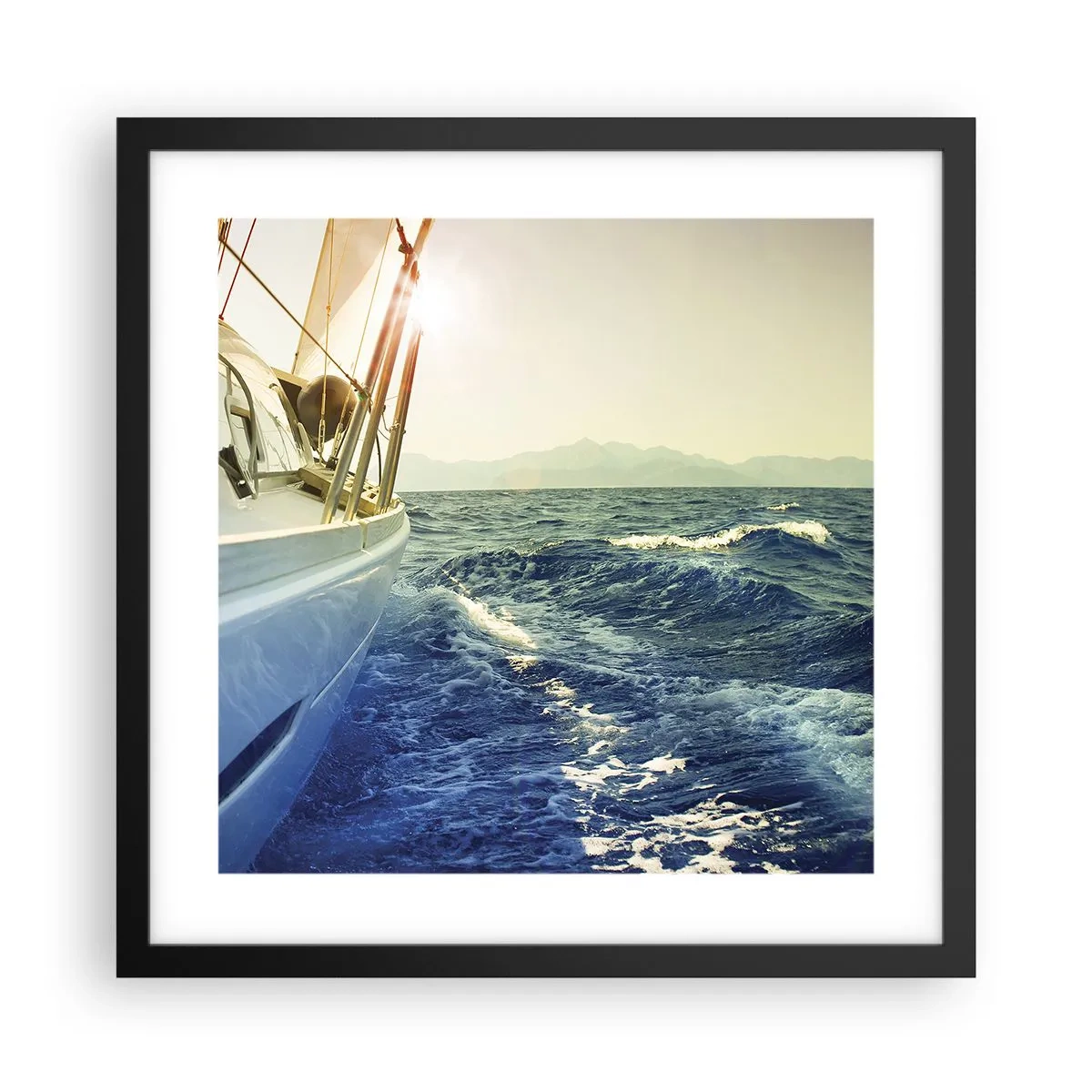 Pôster com moldura preta - Depois da aventura - 40x40 cm