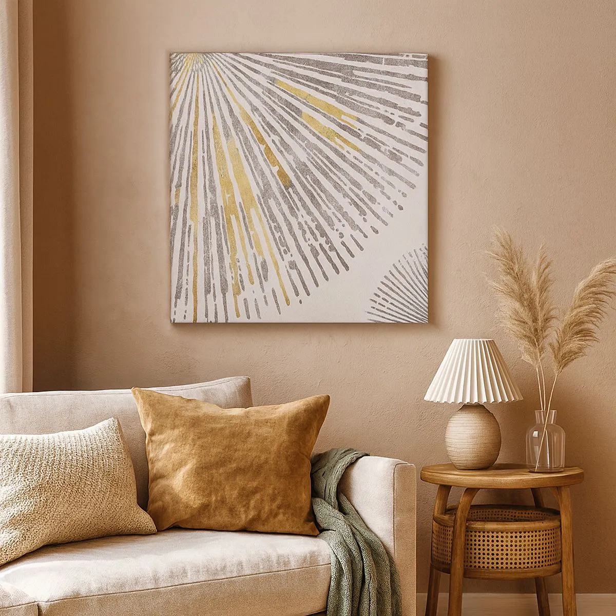 Quadro em tela - A beleza do raio - 30x30 cm